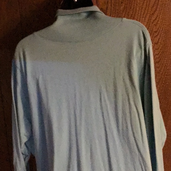 Roaman’s  1X 100% cotton long sleeves blue shirt - Picture 3 of 3